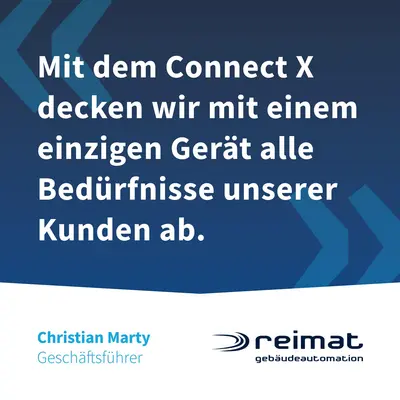 Reimat Gebäudeautomation utilise HOOC passerelles