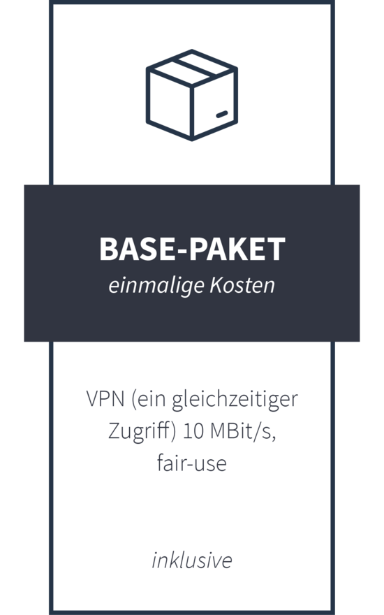 BASE-Paket mit einem kostenlosem gleichzeitigen VPN-Zugriff