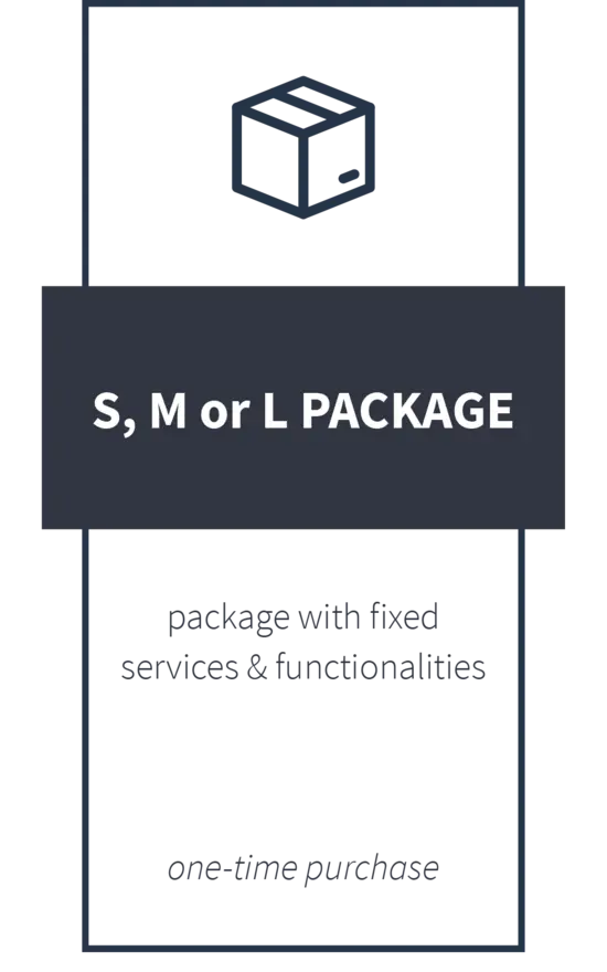 HOOC order packages with predefined services