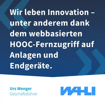 Wahli is using HOOC webbased access