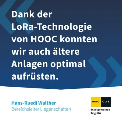Brig-Glis is using the HOOC LoRa for their site retrofit
