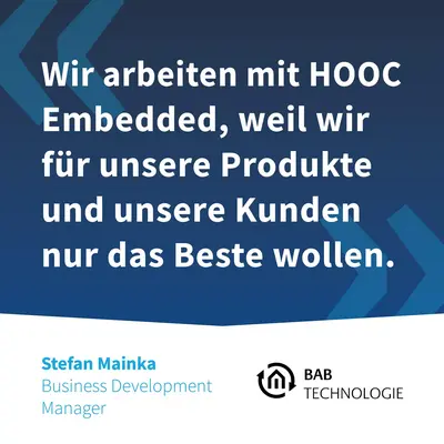 BAB Technologie is using HOOC Embedded for EIBPORT