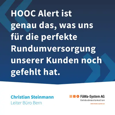 FäWa-System AG is using HOOC Alert