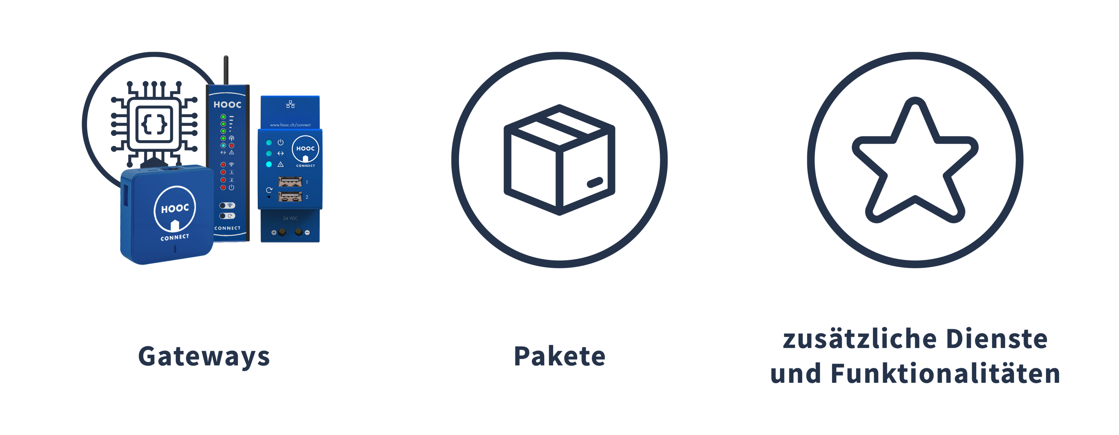 HOOC Gateways, Dienste 6 Lizenzen